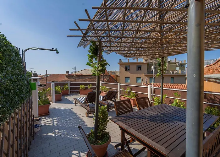 012d - Loft Con Terrazza Privata - Nel Cuore Del Centro A 100metri Dal Mare * Moneglia